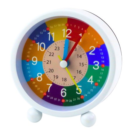 LEAN Toys Zegar Budzik Dziecięcy Edukacyjny Kwarcowy Minuty Sekundy Kolorowy 9cm LEAN Toys Zegar Budzik Dziecięcy Edukacyjny Kwarcowy Minuty Sekundy Kolorowy 9cm