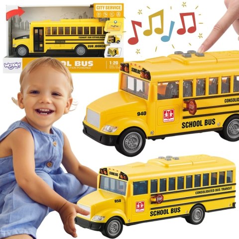 WOOPIE Autobus Szkolny Interaktywny Elektryczny 1:20 WOOPIE Autobus Szkolny Interaktywny Elektryczny 1:20