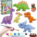 WOOPIE Zestaw Kreatywny z Farbami DIY Zrób Odlewy Gipsowe Figurki i Pomaluj - Zestaw Dinozaury WOOPIE Zestaw Kreatywny z Farbami DIY Zrób Odlewy Gipsowe Figurki i Pomaluj - Zestaw Dinozaury