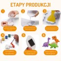 WOOPIE Zestaw Kreatywny z Farbami DIY Zrób Odlewy Gipsowe Figurki i Pomaluj - Zestaw Dinozaury WOOPIE Zestaw Kreatywny z Farbami DIY Zrób Odlewy Gipsowe Figurki i Pomaluj - Zestaw Dinozaury