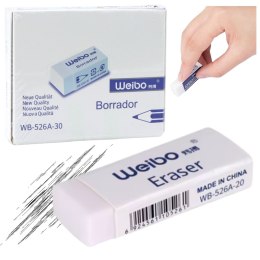 LEAN Gumka Do Mazania Biała Szkolna Biurowa WB-526A -30 4cm