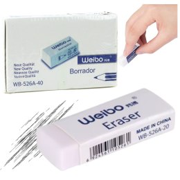LEAN Gumka Do Mazania Biała Szkolna Biurowa WB-526A-40 3,5cm