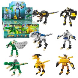 LEAN Klocki Konstrukcyjne Dinozaur Robot 2w1 57-70 el. Mix