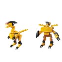 LEAN Klocki Konstrukcyjne Dinozaur Robot 2w1 57-70 el. Mix