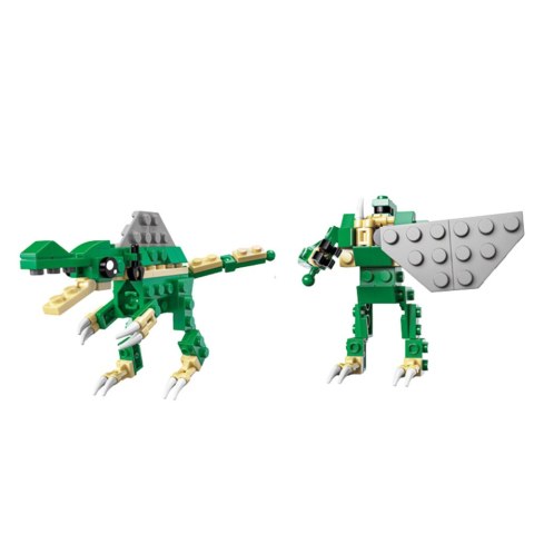 LEAN Klocki Konstrukcyjne Dinozaur Robot 2w1 57-70 el. Mix LEAN Klocki Konstrukcyjne Dinozaur Robot 2w1 57-70 el. Mix
