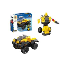 LEAN TOYS Klocki Konstrukcyjne 2w1 Pojazd Robot Mini Zestaw 42-65 el. Mix