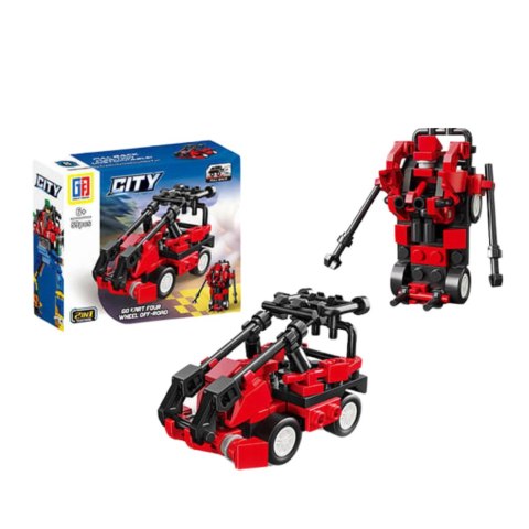 LEAN TOYS Klocki Konstrukcyjne 2w1 Pojazd Robot Mini Zestaw 42-65 el. Mix LEAN TOYS Klocki Konstrukcyjne 2w1 Pojazd Robot Mini Zestaw 42-65 el. Mix