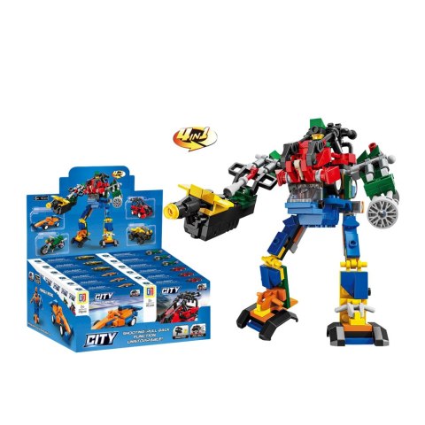 LEAN TOYS Klocki Konstrukcyjne 2w1 Pojazd Robot Mini Zestaw 42-65 el. Mix LEAN TOYS Klocki Konstrukcyjne 2w1 Pojazd Robot Mini Zestaw 42-65 el. Mix