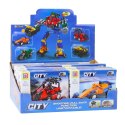LEAN TOYS Klocki Konstrukcyjne 2w1 Pojazd Robot Mini Zestaw 42-65 el. Mix