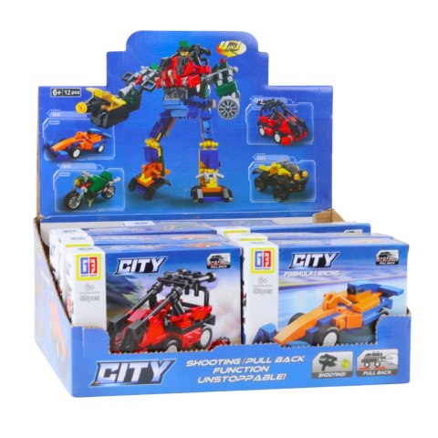 LEAN TOYS Klocki Konstrukcyjne 2w1 Pojazd Robot Mini Zestaw 42-65 el. Mix LEAN TOYS Klocki Konstrukcyjne 2w1 Pojazd Robot Mini Zestaw 42-65 el. Mix