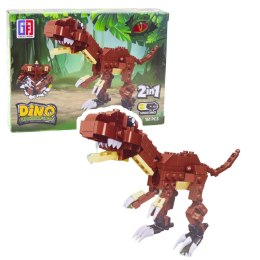 LEAN TOYS Klocki Konstrukcyjne Zestaw Dinozaur Robot 2w1 145-161 el. Mix