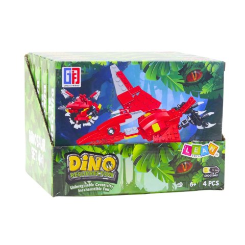 LEAN TOYS Klocki Konstrukcyjne Zestaw Dinozaur Robot 2w1 145-161 el. Mix LEAN TOYS Klocki Konstrukcyjne Zestaw Dinozaur Robot 2w1 145-161 el. Mix