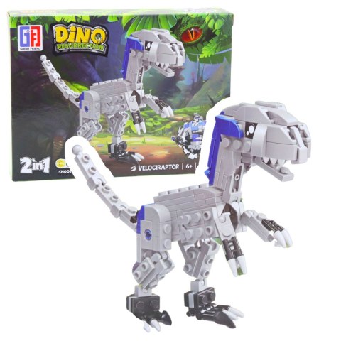 LEAN TOYS Klocki Konstrukcyjne Zestaw Dinozaur Robot 2w1 148-175 el. Mix LEAN TOYS Klocki Konstrukcyjne Zestaw Dinozaur Robot 2w1 148-175 el. Mix