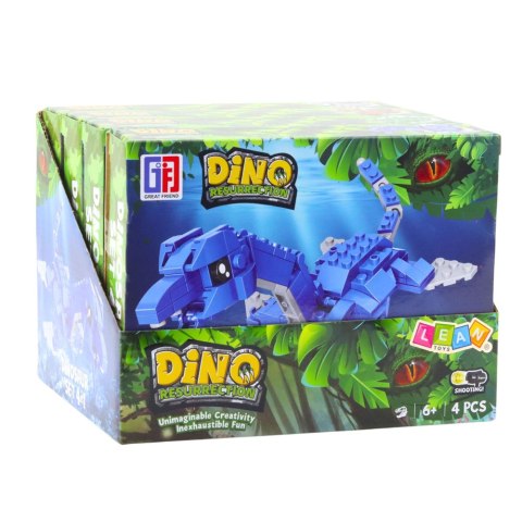 LEAN TOYS Klocki Konstrukcyjne Zestaw Dinozaur Robot 2w1 148-175 el. Mix LEAN TOYS Klocki Konstrukcyjne Zestaw Dinozaur Robot 2w1 148-175 el. Mix