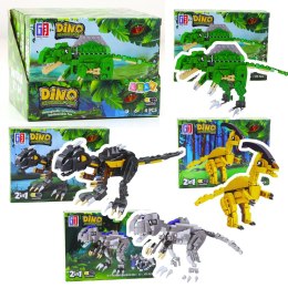 LEAN TOYS Klocki Konstrukcyjne Zestaw Dinozaur Robot 2w1 153-179 el. Mix