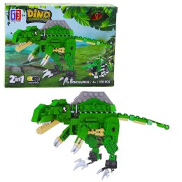 LEAN TOYS Klocki Konstrukcyjne Zestaw Dinozaur Robot 2w1 153-179 el. Mix