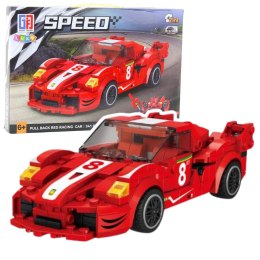 LEAN Toys Klocki Konstrukcyjne Auto Robot 2w1 Czerwony Napęd 341 el.