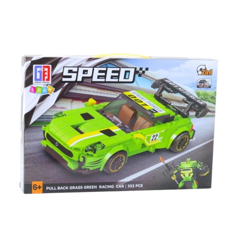 LEAN Toys Klocki Konstrukcyjne Auto Robot 2w1 Żółto-Zielony Napęd 352 el. LEAN Toys Klocki Konstrukcyjne Auto Robot 2w1 Żółto-Zielony Napęd 352 el.