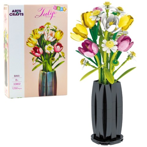 LEAN Toys Klocki Konstrukcyjne Bukiet Tulipany W Wazonie 1250 el. LEAN Toys Klocki Konstrukcyjne Bukiet Tulipany W Wazonie 1250 el.