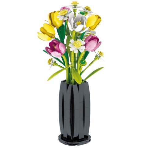 LEAN Toys Klocki Konstrukcyjne Bukiet Tulipany W Wazonie 1250 el. LEAN Toys Klocki Konstrukcyjne Bukiet Tulipany W Wazonie 1250 el.
