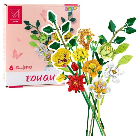 LEAN Toys Klocki Konstrukcyjne Dekoracyjny Bukiet Kwiaty Kolorowe 827 el. LEAN Toys Klocki Konstrukcyjne Dekoracyjny Bukiet Kwiaty Kolorowe 827 el.