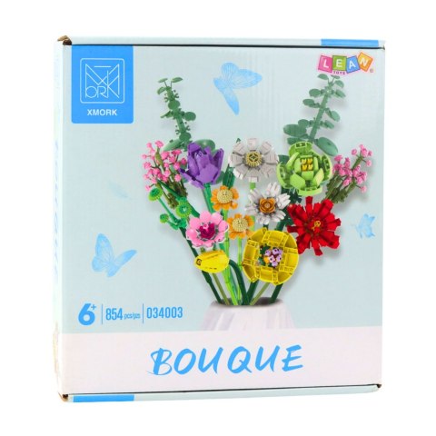 LEAN Toys Klocki Konstrukcyjne Dekoracyjny Bukiet Kwiaty Kolorowe 854 el. LEAN Toys Klocki Konstrukcyjne Dekoracyjny Bukiet Kwiaty Kolorowe 854 el.