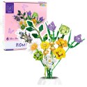 LEAN Toys Klocki Konstrukcyjne Dekoracyjny Bukiet Kwiaty Kolorowe 925 el.
