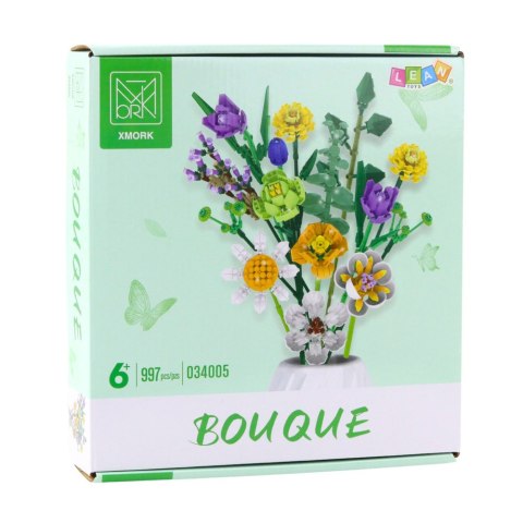 LEAN Toys Klocki Konstrukcyjne Dekoracyjny Bukiet Kwiaty Kolorowe 997 el. LEAN Toys Klocki Konstrukcyjne Dekoracyjny Bukiet Kwiaty Kolorowe 997 el.