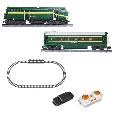 LEAN Toys Klocki Konstrukcyjne Kolejka Elektryczna Pociąg RC Zdalnie Sterowany 2086 el. LEAN Toys Klocki Konstrukcyjne Kolejka Elektryczna Pociąg RC Zdalnie Sterowany 2086 el.
