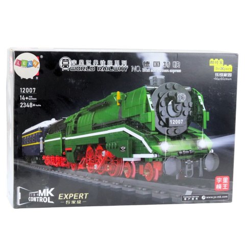 LEAN Toys Klocki Konstrukcyjne Lokomotywa Parowa Zdalnie Sterowana RC 2348 el. LEAN Toys Klocki Konstrukcyjne Lokomotywa Parowa Zdalnie Sterowana RC 2348 el.