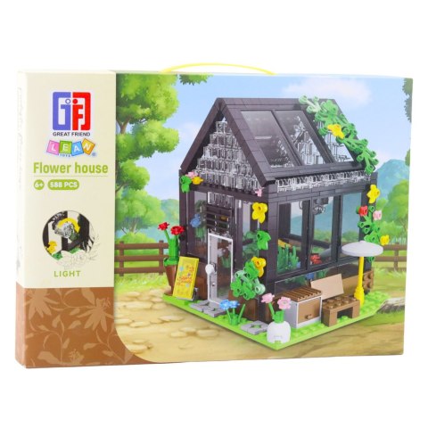 LEAN Toys Klocki Konstrukcyjne Mini Szklarnia Domek Ogrodowy 588 el. LEAN Toys Klocki Konstrukcyjne Mini Szklarnia Domek Ogrodowy 588 el.