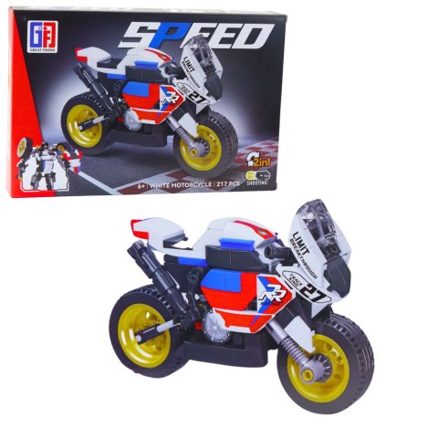 LEAN Toys Klocki Konstrukcyjne Motor Motocykl Robot 2w1 217-222 el. Mix LEAN Toys Klocki Konstrukcyjne Motor Motocykl Robot 2w1 217-222 el. Mix