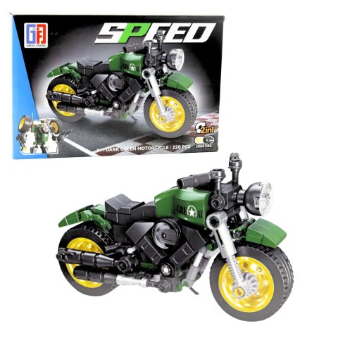 LEAN Toys Klocki Konstrukcyjne Motor Motocykl Robot 2w1 217-222 el. Mix LEAN Toys Klocki Konstrukcyjne Motor Motocykl Robot 2w1 217-222 el. Mix