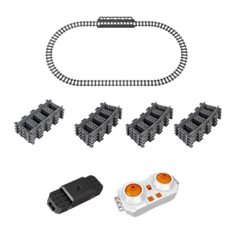LEAN Toys Klocki Konstrukcyjne Pociąg Parowy Zdalnie Sterowany RC Zielony 1212 el. LEAN Toys Klocki Konstrukcyjne Pociąg Parowy Zdalnie Sterowany RC Zielony 1212 el.