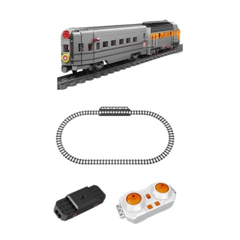 LEAN Toys Klocki Konstrukcyjne Pociąg Szaro-Żółty Zdalnie Sterowany RC 1751 el. LEAN Toys Klocki Konstrukcyjne Pociąg Szaro-Żółty Zdalnie Sterowany RC 1751 el.