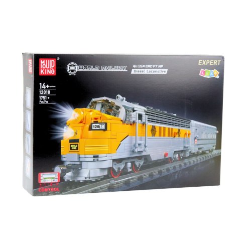 LEAN Toys Klocki Konstrukcyjne Pociąg Szaro-Żółty Zdalnie Sterowany RC 1751 el. LEAN Toys Klocki Konstrukcyjne Pociąg Szaro-Żółty Zdalnie Sterowany RC 1751 el.