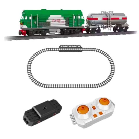 LEAN Toys Klocki Konstrukcyjne Pociąg z Cysterną Zdalnie Sterowany RC 1090 el. LEAN Toys Klocki Konstrukcyjne Pociąg z Cysterną Zdalnie Sterowany RC 1090 el.