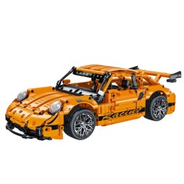 LEAN Toys Klocki Konstrukcyjne Samochód GT Racing Pomarańczowy 1:14 1268 el.