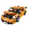 LEAN Toys Klocki Konstrukcyjne Samochód GT Racing Pomarańczowy 1:14 1268 el.