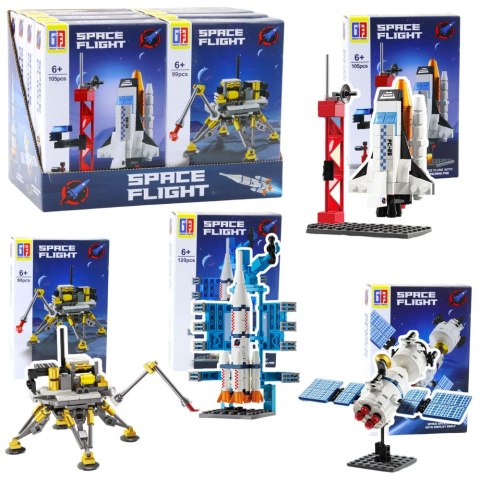 LEAN Toys Klocki Konstrukcyjne Statki Kosmiczne Kosmos 87-120 el. Mix LEAN Toys Klocki Konstrukcyjne Statki Kosmiczne Kosmos 87-120 el. Mix