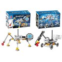 LEAN Toys Klocki Konstrukcyjne Zestaw Kosmiczny Rakiety Anteny Roboty 2w1 44-54 el.