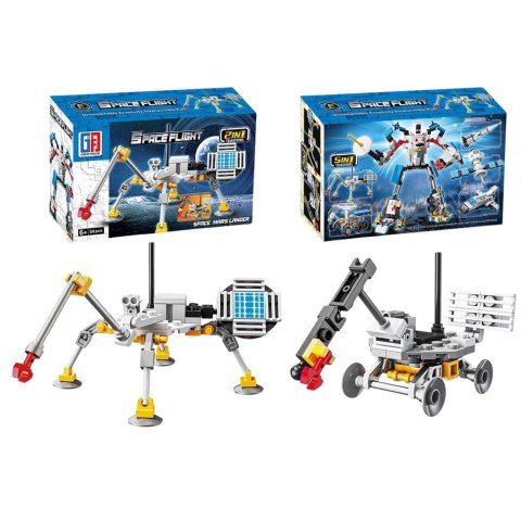 LEAN Toys Klocki Konstrukcyjne Zestaw Kosmiczny Rakiety Anteny Roboty 2w1 44-54 el. LEAN Toys Klocki Konstrukcyjne Zestaw Kosmiczny Rakiety Anteny Roboty 2w1 44-54 el.