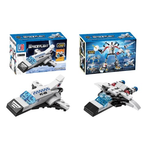 LEAN Toys Klocki Konstrukcyjne Zestaw Kosmiczny Rakiety Anteny Roboty 2w1 44-54 el. LEAN Toys Klocki Konstrukcyjne Zestaw Kosmiczny Rakiety Anteny Roboty 2w1 44-54 el.