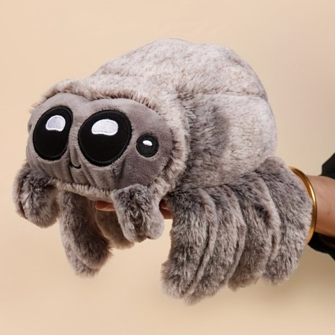 LEAN Toys Pluszowy Pająk Pluszak Maskotka Przytulanka Szary 18cm LEAN Toys Pluszowy Pająk Pluszak Maskotka Przytulanka Szary 18cm