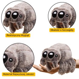 LEAN Toys Pluszowy Pająk Pluszak Maskotka Przytulanka Szary 18cm