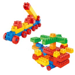 LEAN Toys Zestaw Klocki Konstrukcyjne Przestrzenne Kolorowe 100 el.