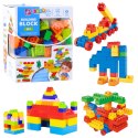 LEAN Toys Zestaw Klocki Konstrukcyjne Przestrzenne Kolorowe 180 el.