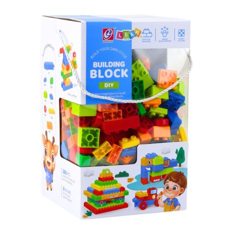 LEAN Toys Zestaw Klocki Konstrukcyjne Przestrzenne Kolorowe 260 el. LEAN Toys Zestaw Klocki Konstrukcyjne Przestrzenne Kolorowe 260 el.