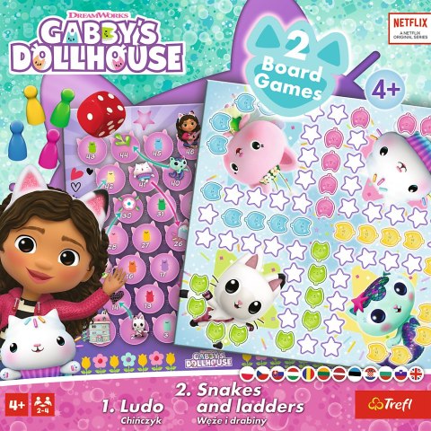 Trefl Gry Gra 2w1 Chińczyk - Węże i drabiny Gabbys Dollhouse 02590 Trefl Gry Gra 2w1 Chińczyk - Węże i drabiny Gabbys Dollhouse 02590