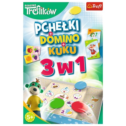 Trefl Gry Gra 3w1 Domino Pchełki Kuku Rodzina Treflików 01921 Trefl Gry Gra 3w1 Domino Pchełki Kuku Rodzina Treflików 01921